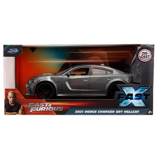 JADATOYS 1:24 ワイルドスピードダイキャストカー 2021 DODGE CHARGER SRT HELLCAT