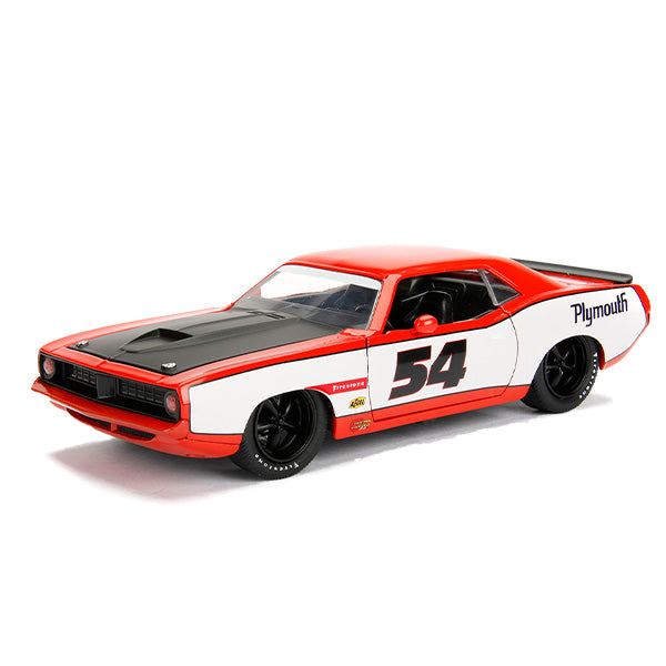 JADATOYS 1:24 BTM  1973 Plymouth Barracuda ミニカー