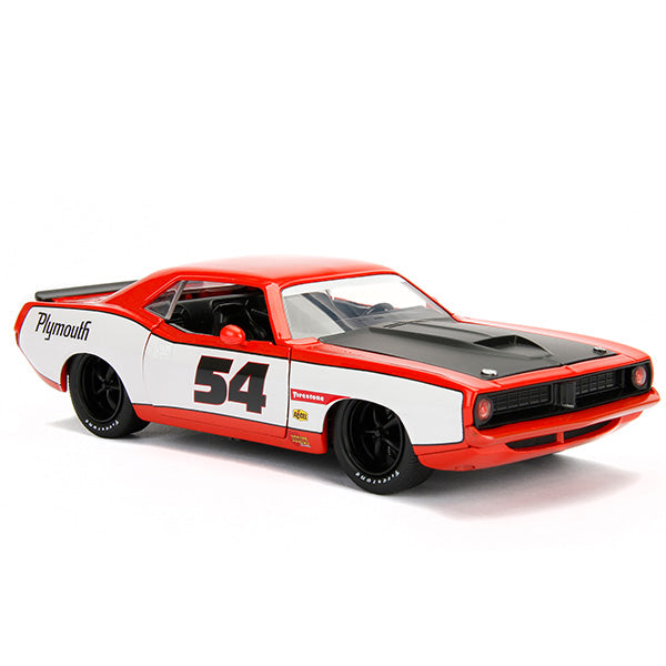 JADATOYS 1:24 BTM  1973 Plymouth Barracuda ミニカー