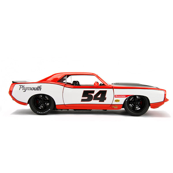 JADATOYS 1:24 BTM  1973 Plymouth Barracuda ミニカー