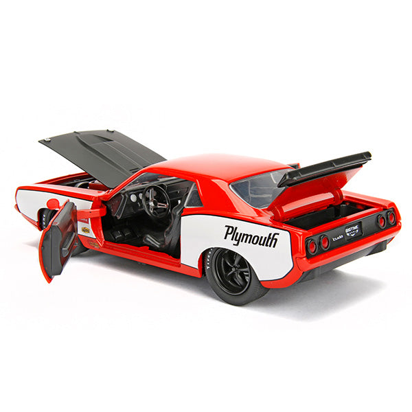 JADATOYS 1:24 BTM  1973 Plymouth Barracuda ミニカー