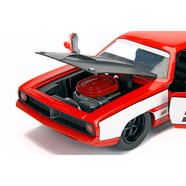 JADATOYS 1:24 BTM  1973 Plymouth Barracuda ミニカー