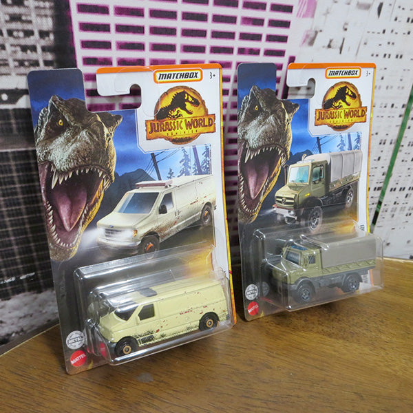 MATCH BOX 1:64 JURASSIC WORLD (2022 Mix 4) DIE-CAST VEHICLE [Jurassic World] Mini car
