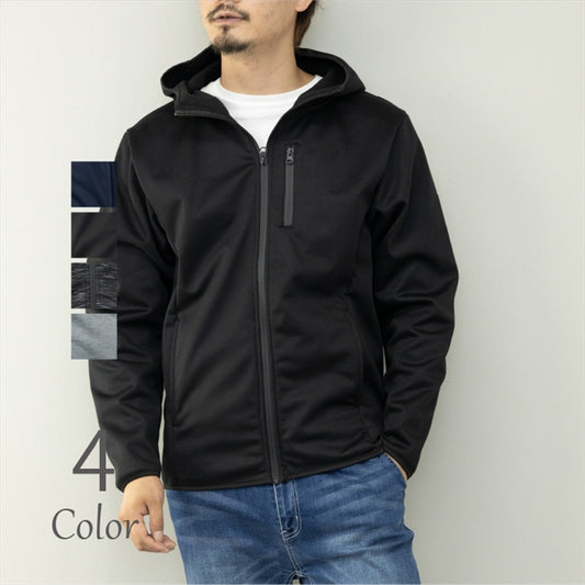 Men's Hoodie, Windproof, Fleece Lining, Zip Up, Full Zip, Sweatshirt, Work Wear, Sportswear