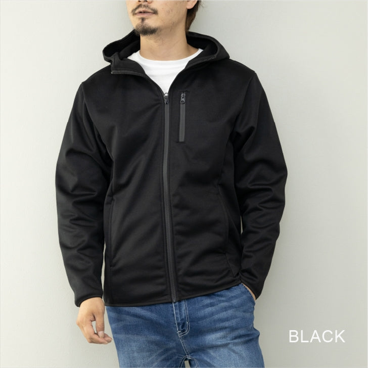 Men's Hoodie, Windproof, Fleece Lining, Zip Up, Full Zip, Sweatshirt, Work Wear, Sportswear