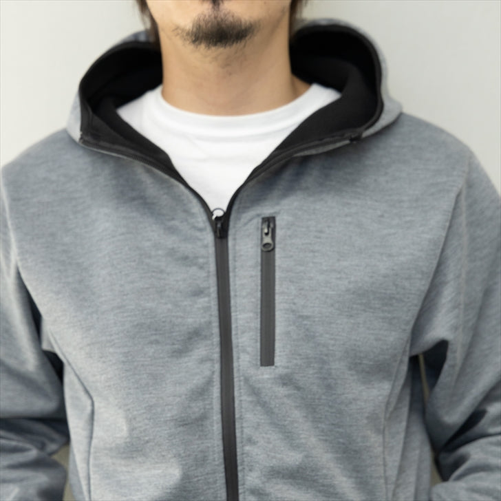 Men's Hoodie, Windproof, Fleece Lining, Zip Up, Full Zip, Sweatshirt, Work Wear, Sportswear