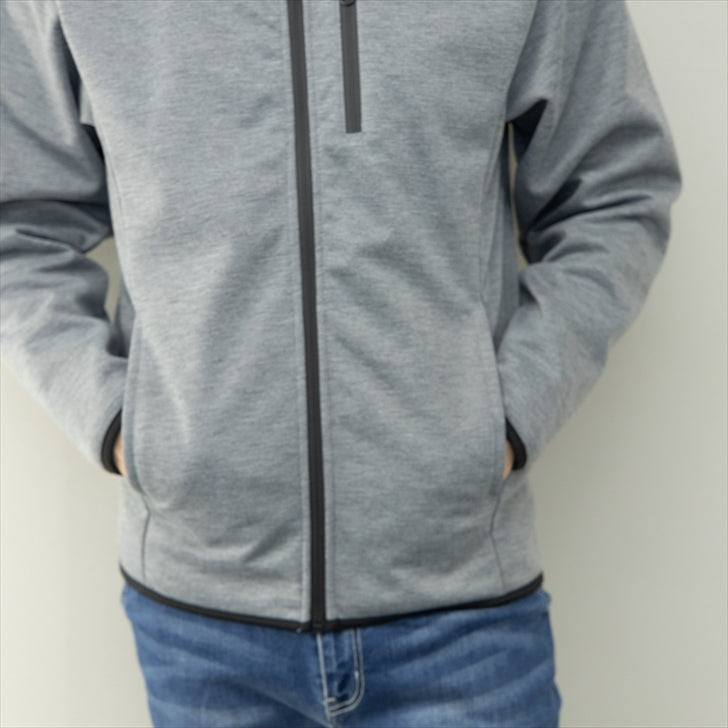 Men's Hoodie, Windproof, Fleece Lining, Zip Up, Full Zip, Sweatshirt, Work Wear, Sportswear