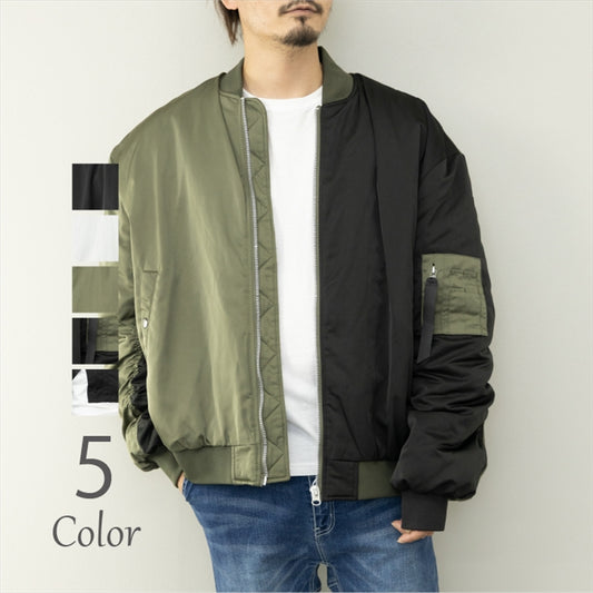 MA-1 Men's Filled Big Silhouette Flight Jacket Military Jacket Women's Unisex