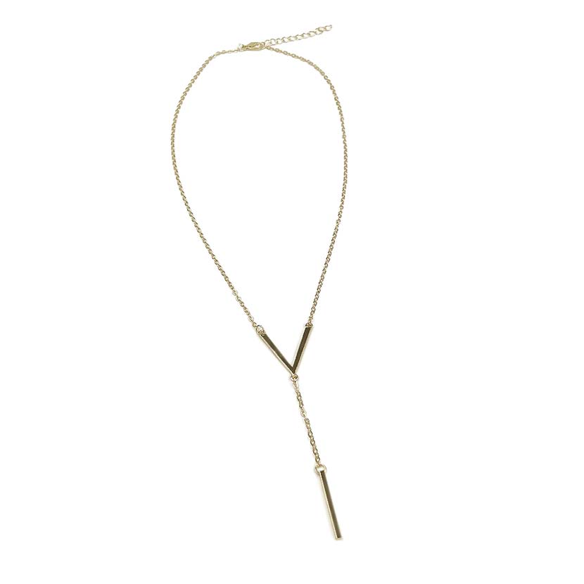 Gold Chain Y&amp;I Top Necklace Gold Color Women's Simple Necklace Korean Accessories