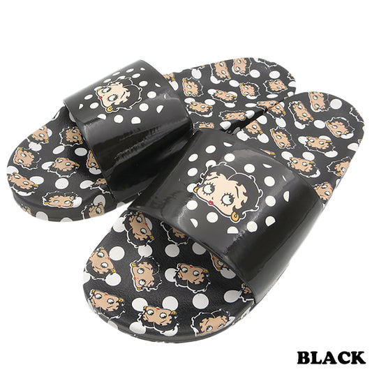 betty boop slider sandals polka heart