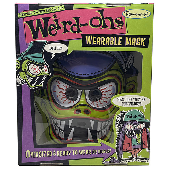 Weird-ohs WEARABLE MASK DAVEY MEAN GREEN