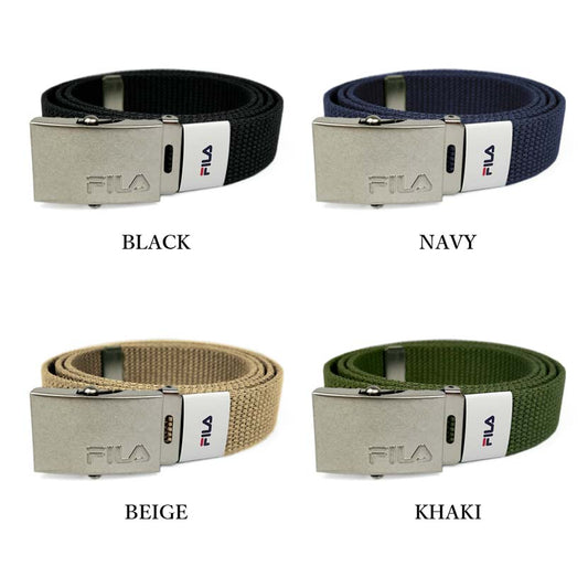 All 4 colors FILA Made in Japan Logo Buckle Design Long Gacha Belt Width 3cm GI Belt Dance