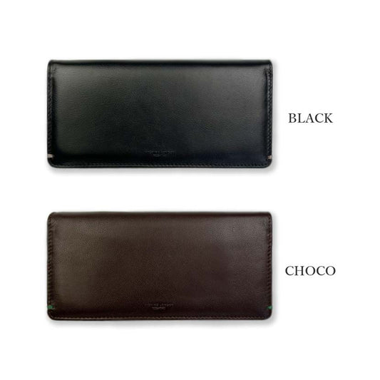 All 2 colors MICHIKO LONDON Goat leather Real leather Slim long wallet Long wallet