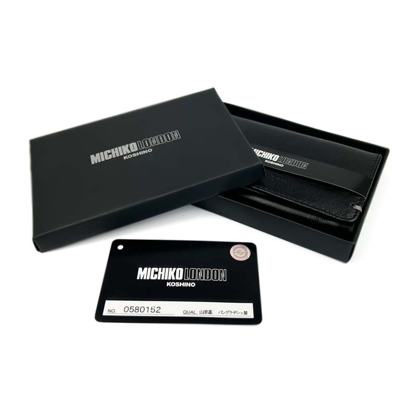 All 2 colors MICHIKO LONDON MICHIKO LONDON goat leather real leather business card holder card case