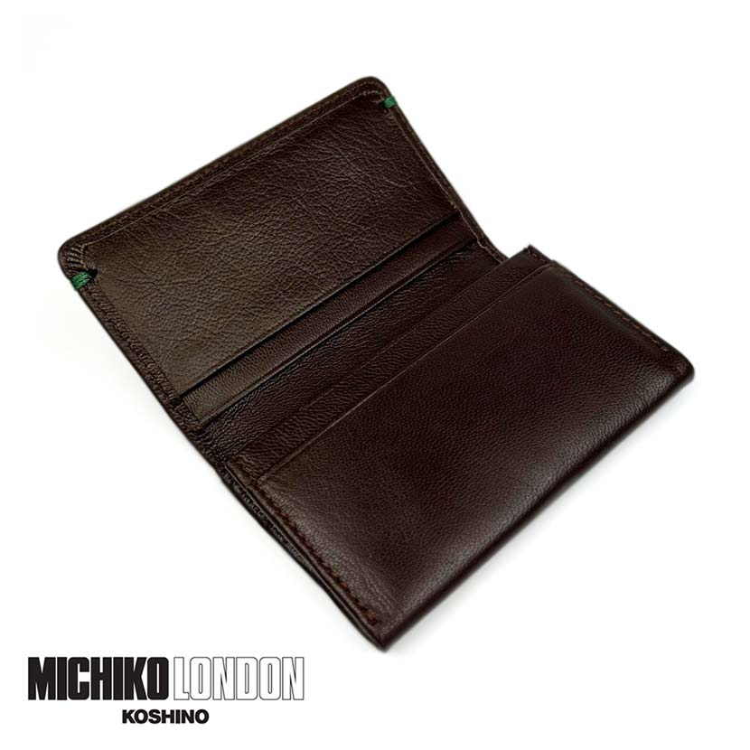 All 2 colors MICHIKO LONDON MICHIKO LONDON goat leather real leather business card holder card case