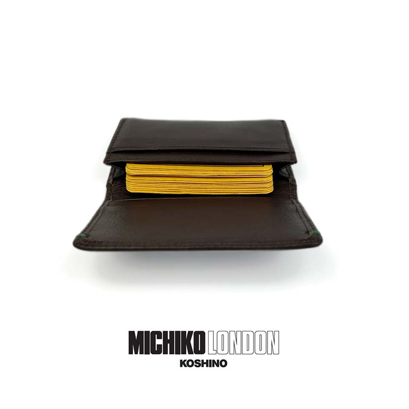 All 2 colors MICHIKO LONDON MICHIKO LONDON goat leather real leather business card holder card case