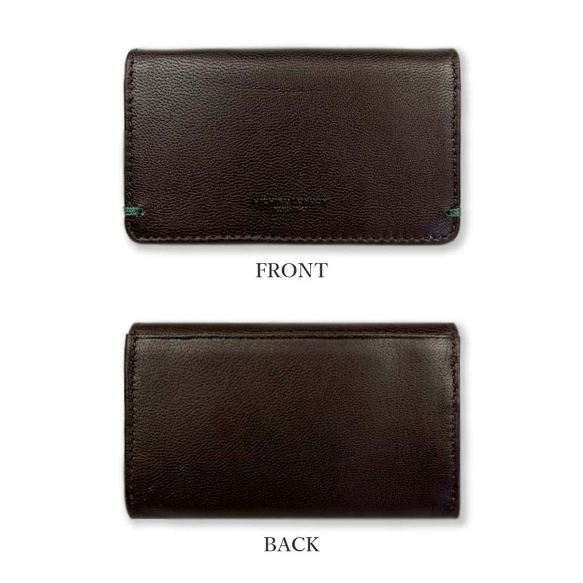 All 2 colors MICHIKO LONDON MICHIKO LONDON goat leather real leather business card holder card case