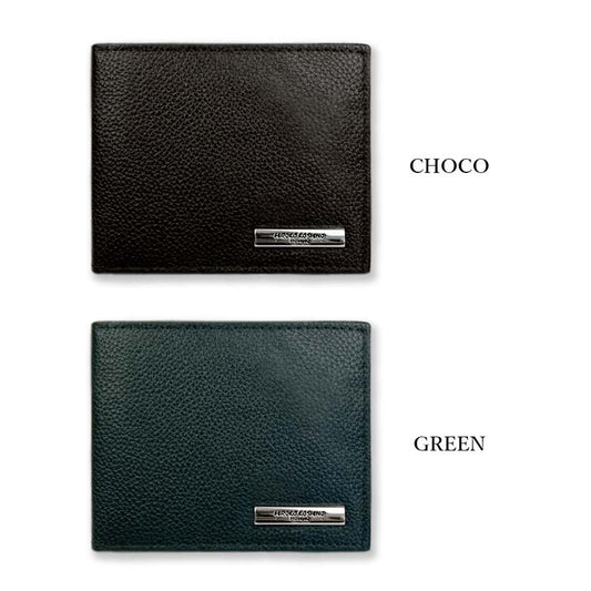 All 2 colors HIROKO KOSHINO (Hiroko Koshino) Real leather embossed bifold wallet with inner bellow