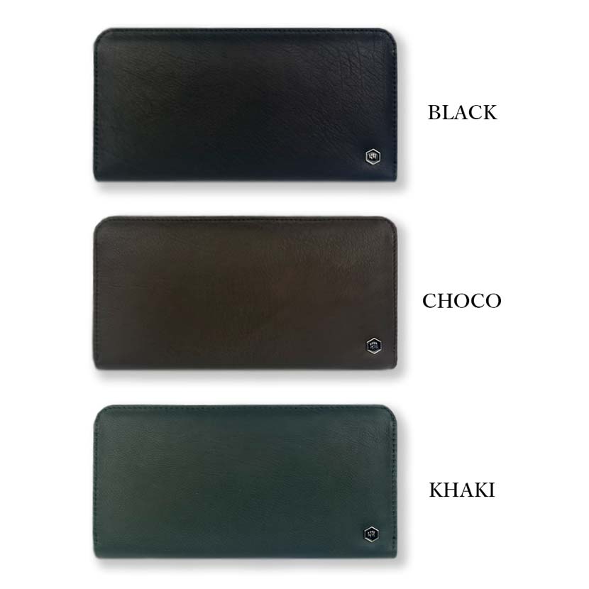 All 3 colors KANSAI YAMAMOTO Genuine leather calfskin round zipper long wallet wallet