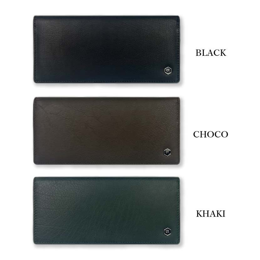 All 3 colors KANSAI YAMAMOTO (Yamamoto Kansai) Genuine Leather Calfskin Slim Long Wallet Long Wallet Bill Purse