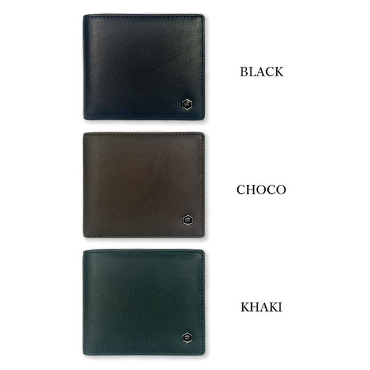 All 3 colors KANSAI YAMAMOTO (Yamamoto Kansai) Genuine leather calfskin bifold wallet with inner bellow wallet