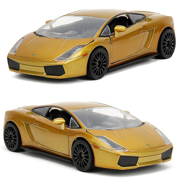 JADATOYS 1:24 ワイルドスピードダイキャストカー  LAMBORGHINI GALLARDO Candy Gold