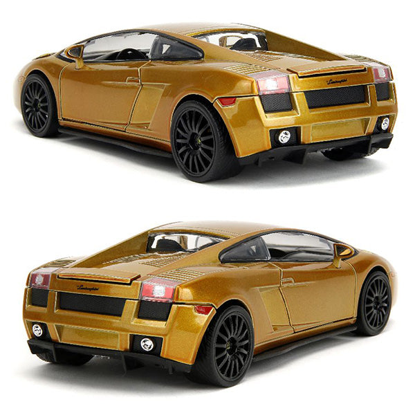 JADATOYS 1:24 ワイルドスピードダイキャストカー  LAMBORGHINI GALLARDO Candy Gold