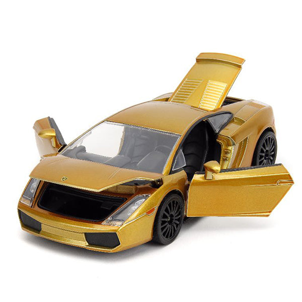 JADATOYS 1:24 ワイルドスピードダイキャストカー  LAMBORGHINI GALLARDO Candy Gold