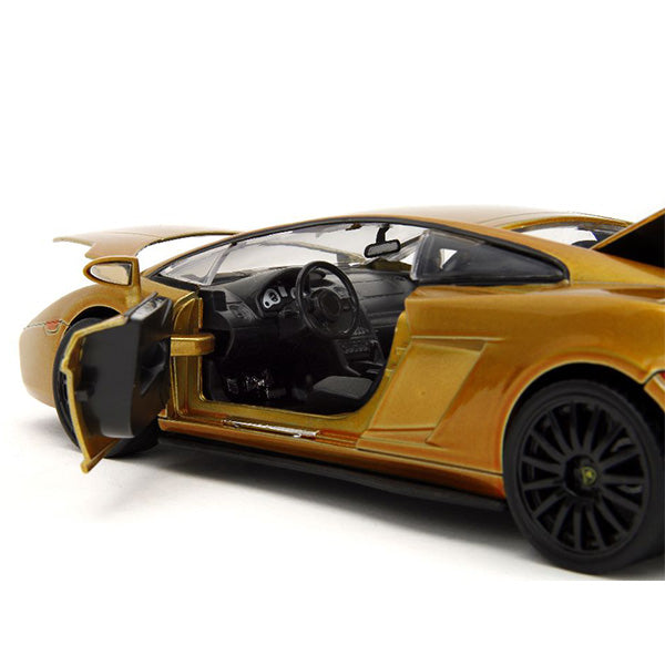 JADATOYS 1:24 ワイルドスピードダイキャストカー  LAMBORGHINI GALLARDO Candy Gold