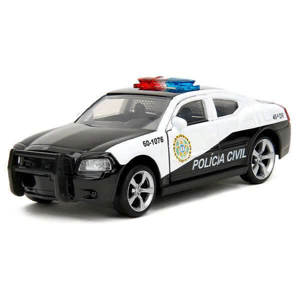 JADATOYS 1:32 ワイルドスピードダイキャストカー 2006 DODGE CHARGER  POLICE