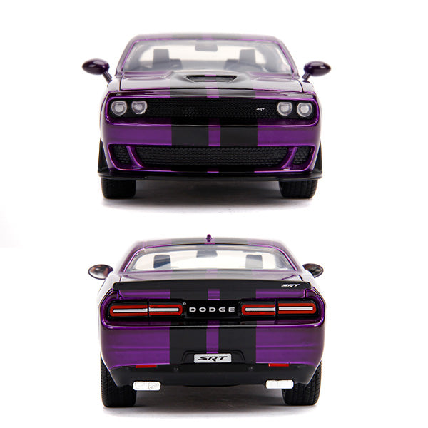 JADATOYS 1:24 BTM 2015 Dodge Challenger SRT Hellcat Mini Car