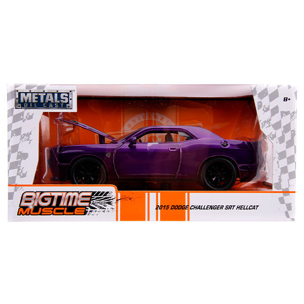 JADATOYS 1:24 BTM 2015 Dodge Challenger SRT Hellcat Mini Car