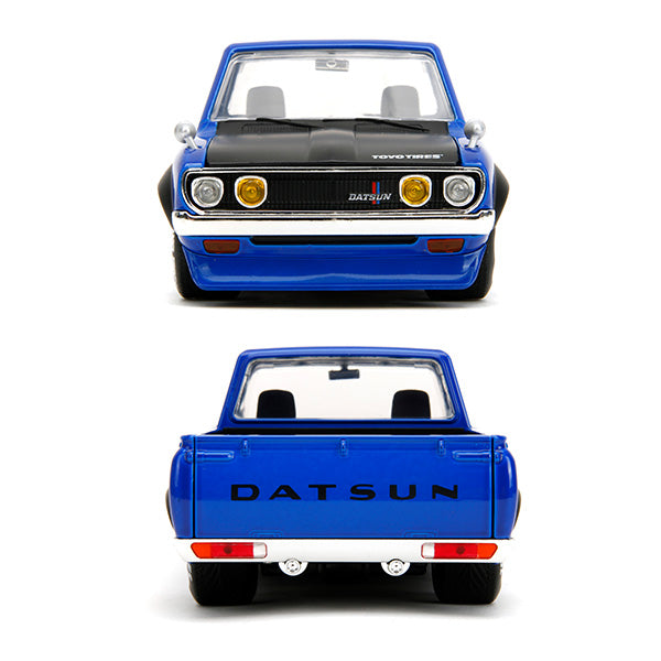 JADATOYS 1:24 JUST TRUCKS w/RACK &amp; WHEELS  1972 Datsun 620 Pickup ミニカー