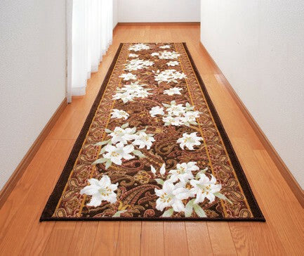 Antibacterial and deodorizing lily pattern hallway lining