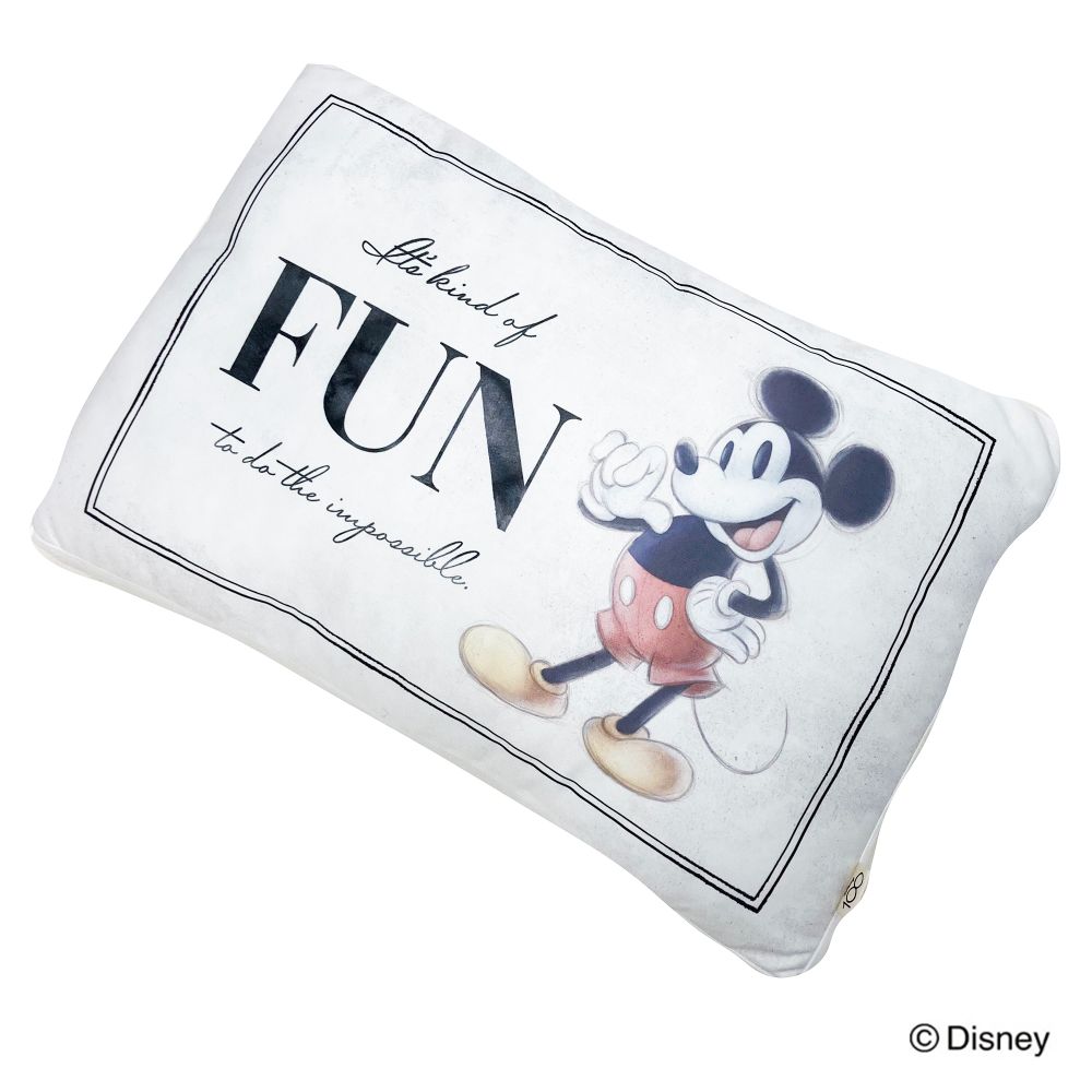 Disney D100 Gusseted Pillow QUOTES/Mickey