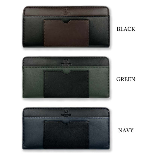Great value★All 3 colors HIROKO KOSHINO Goat leather round zipper long wallet Long wallet