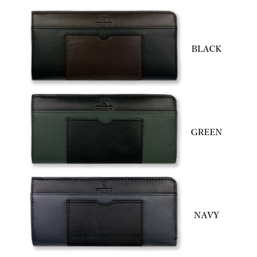 Great value★All 3 colors HIROKO KOSHINO Goat leather L-shaped zipper long wallet Long wallet