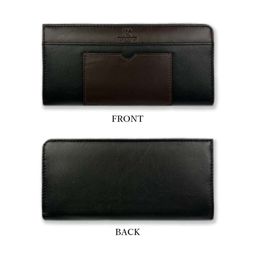 Great value★All 3 colors HIROKO KOSHINO Goat leather L-shaped zipper long wallet Long wallet