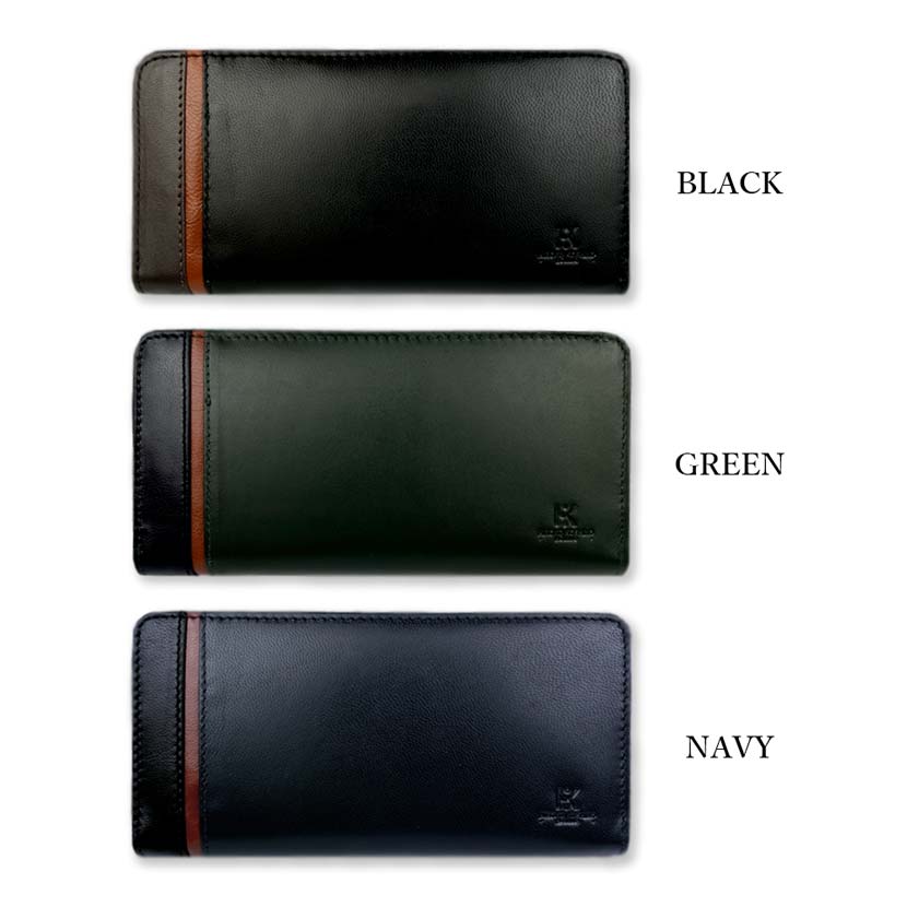 Great value★All 3 colors HIROKO KOSHINO Goat leather round zipper long wallet Long wallet