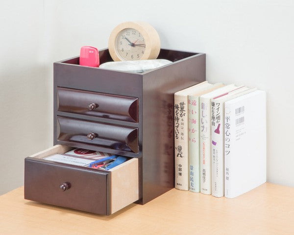 3-tier tabletop organizing chest