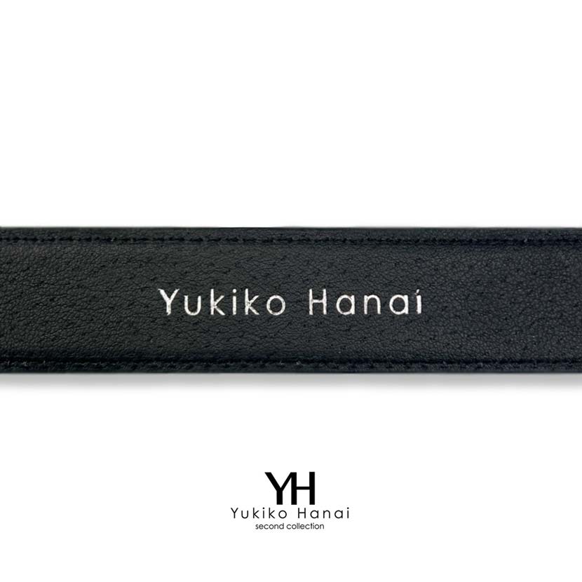 【全2色】Yukiko Hanai ユキコ ハナイ フィットバックルベルト リアルレザー 穴なしベルト 大き目