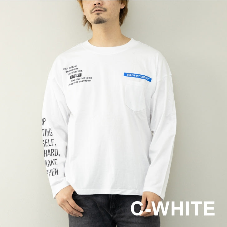 【10枚アソート】（セット割）Tシャツ 長袖 プリント ビッグシルエットロングTシャツ ユニセックス