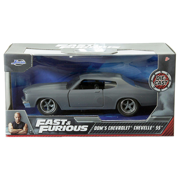 JADATOYS 1:32 ワイルドスピードダイキャストカー DOM&#039;S CHEVY CHEVELLE SS  Primer Gray