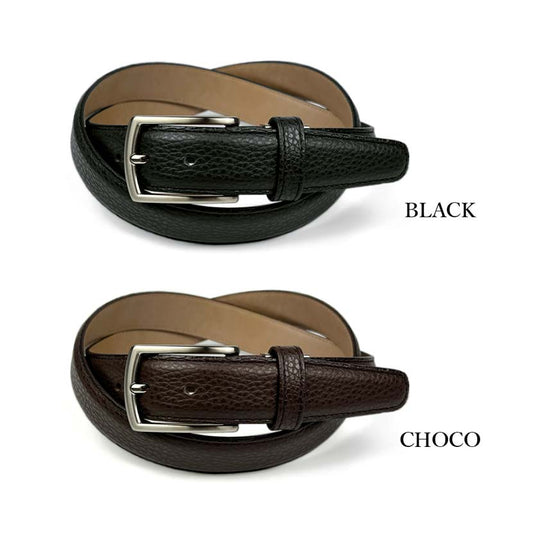 All 2 colors LIBERO Made in Japan Italian leather Single pin buckle Belt Cowhide Width 2.8cm