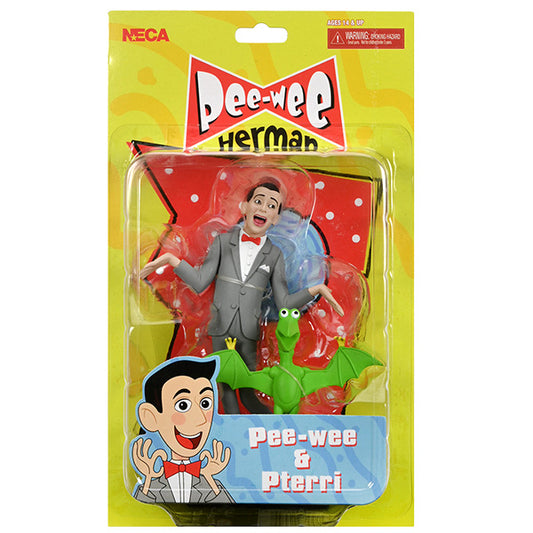 Pee-wee Herman 6" Action Figure Pee-wee and Pterri [NECA]