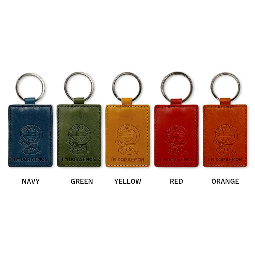 [5 Colors] Made in Japan Tochigi Leather Doraemon Leather Keychain Back Charm