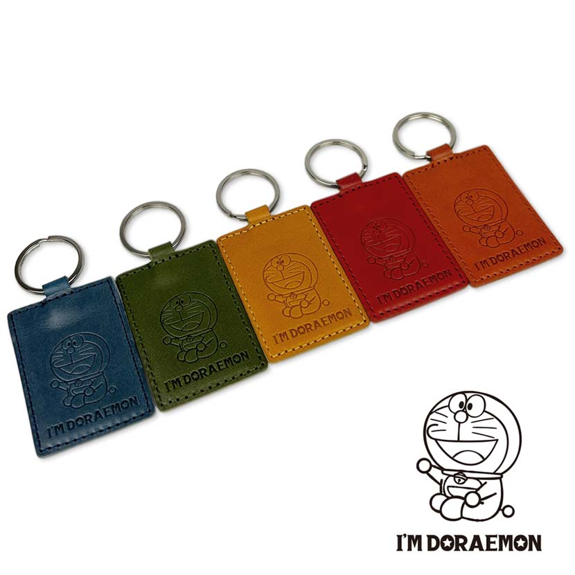 [5 Colors] Made in Japan Tochigi Leather Doraemon Leather Keychain Back Charm