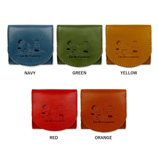 【全5色】日本製 栃木リアルレザー ドラえもん きれいなジャイアン ボックス型 コインケース 小銭入れ
