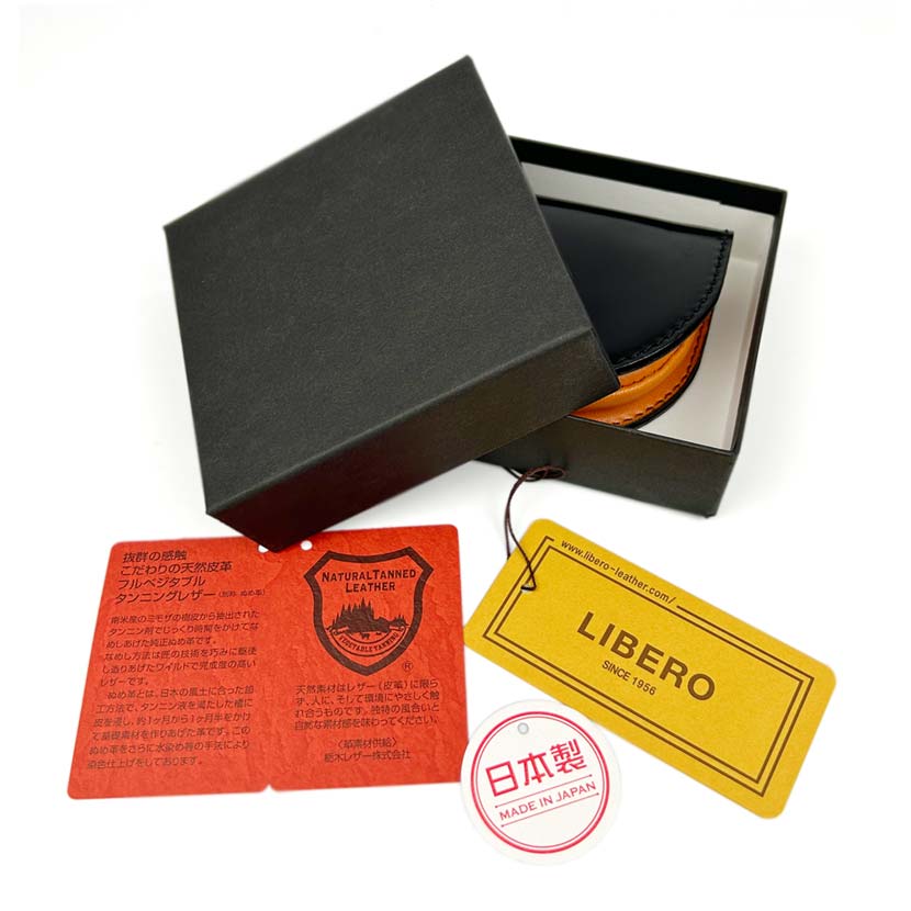 [All 3 colors] LIBERO Made in Japan Shinki Leather x Tochigi Leather Cordovan Horseshoe Coin Case Coin Purse