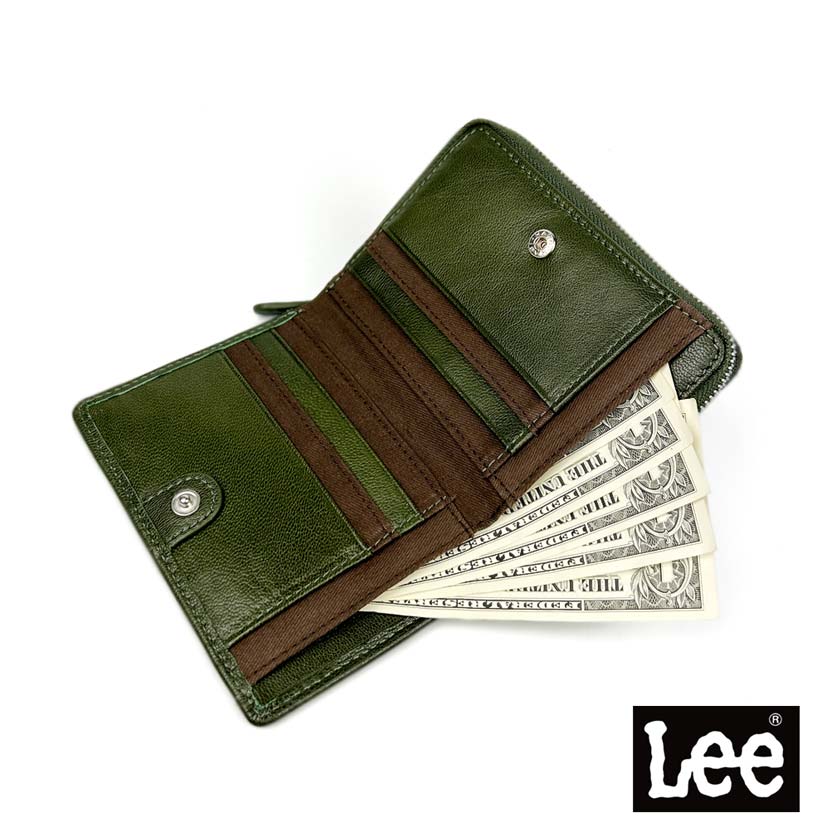 [All 6 colors] LEE Soft Goat Leather Bifold Wallet Wallet Goat Leather Genuine Leather Real Leather